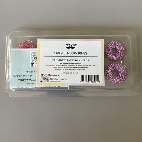 Mr Pen Spiky Sensory Rings, 10-pack, pastel, New. Add on! - Picture 2 of 2